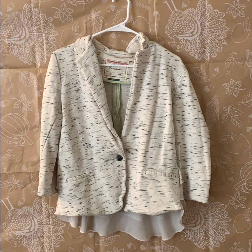 Ruffle Blazer